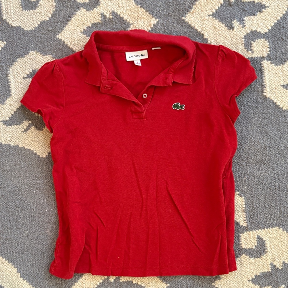 Lacoste Kids Polo in Bold Red